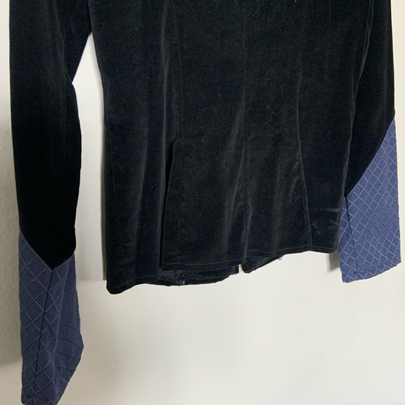 1OAK Vintage Handmade Blue Velour Jacket - Picture 7 of 9